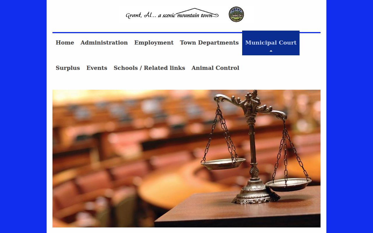 Grant Municipal Court cash bond and payment instructions